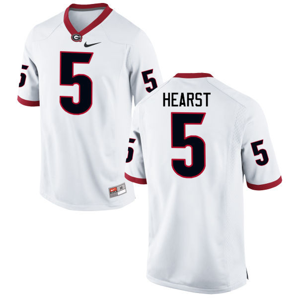 Men Georgia Bulldogs #5 Garrison Hearst College Football Jerseys-White